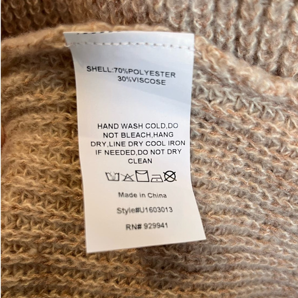 Simple Suzanne Betro Slouchy Mabled V-Neck Pullover Sweater Plus Size 1X/2X NWT - Picture 6 of 7